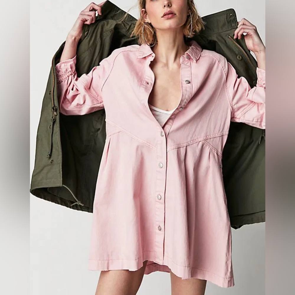 We The Free Hannah Denim Mini Dress